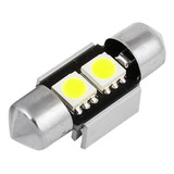 Led Tubular 31mm 2 Led Canbus Cancela Error 12v Blanco Autos