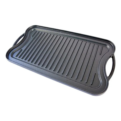 Plancha Reversible Kanka Hierro Fundido Pre-sazonado 50x26cm | Meses sin interés