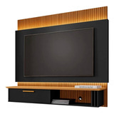 Panel Rack Tv 65 Paris Negro Canela Ripado