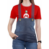 Camiseta Super Mario Bros Feminina Luigi Roupas Blusa