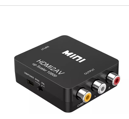 Conversor Hdmi A Rca Adaptador Tv Audio Y Video Av 1080p Fhd