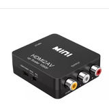 Conversor Hdmi A Rca Adaptador Tv Audio Y Video Av 1080p Fhd