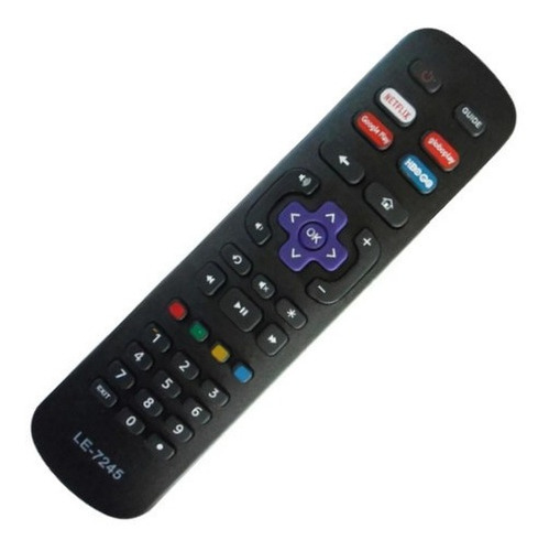 Controle Para Tv Aoc Teclas Netflix Hbo Go Google Play Globo