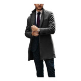 Gabardina Abrigo De Traje Largo Blazer Casual Para Hombre