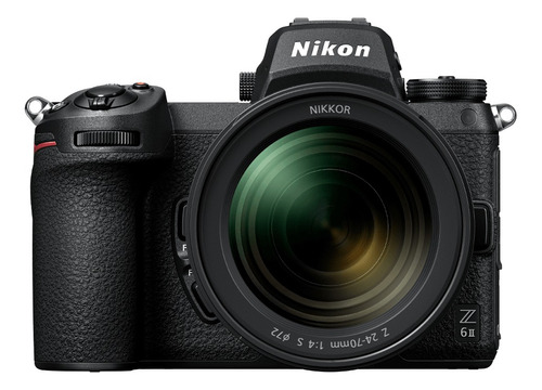  Nikon Kit Z 6ii Ftz + Lente 24-70mm F/4 Sin Espejo Color  Negro