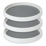 Fviexe Lazy Susan - Juego De 3 Platos Giratorios Antidesliza