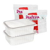 Pote Descartável 750ml Freezer Microondas Marmita - 24 Un