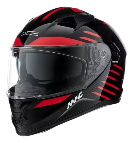 Casco Integral Moto Mac Speed 2.0 Gripper Agrobikes