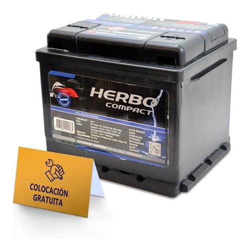 Bateria Para Auto Herbo 12x45 Compact  Colocacion Gratis