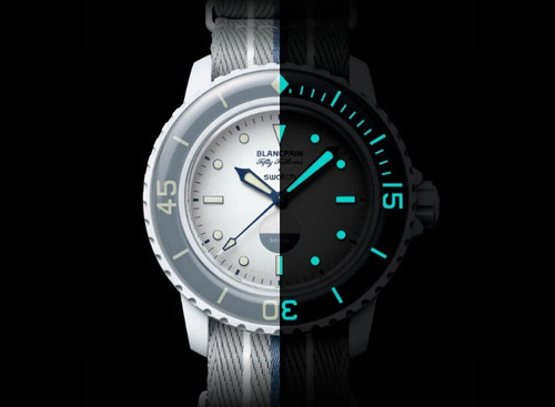Reloj Swatch X Blancpain Anctartic Ocean Original