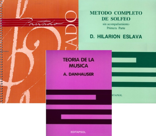 Teoría (danhauser), Solfeo (eslava) Y Cuaderno Pautado Prof.