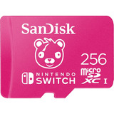 Tarjeta De Memoria Microsd 256gb Sandisk Microsdxc Uhs-i Para Nintendo Switch Fortnite