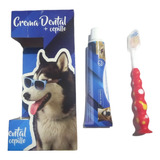 Kit Crema Dental 90gr+ Cepillo Dientes Para Perros Y Gatos 