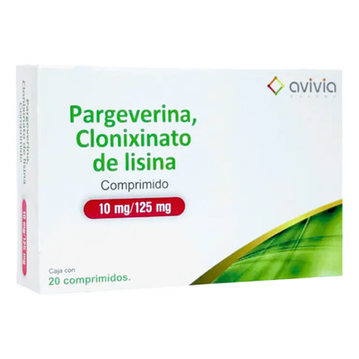 Pargeverina, Clonixinato De Lisina 10 Mg \u002F 125 Mg 20 Comprimidos Avivia | Envío gratis