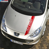 Calco Peugeot 307 Vinilo Franjas Para Capot