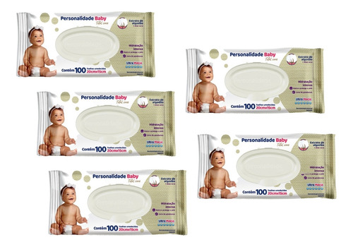 Toalhinhas Umedecidas Personalidade Baby Pacote Com 100 Un