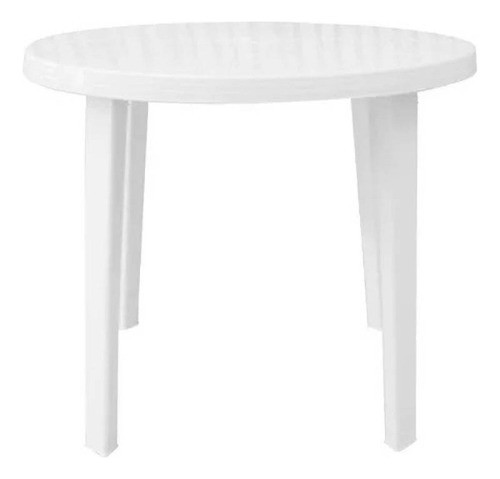 Mesa Plastica Redonda 0.90 Quality Blanca