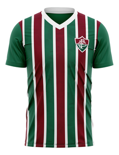 Camiseta Braziline Volcano Fluminense Infantil - Vinho E Ver