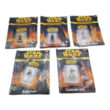 Lote #4 Star Wars 5 Figuras Plomo C/ Revista 2005 Deagostini