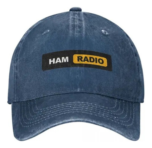 Gorra De Béisbol Neutral Con Estampado De Ham Radio