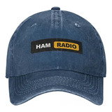 Gorra De Béisbol Neutral Con Estampado De Ham Radio