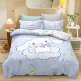 Capa De Edredão E Fronha Cinnamoroll Para Cama D