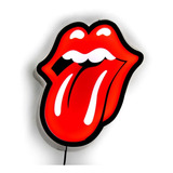 Cartel Cuadro Luminoso Lengua Rolling Stones Luz Led 