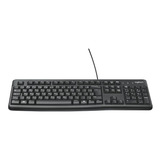 Teclado Com Fio Logitech K120 Multimídia Preto