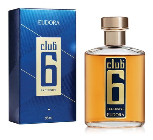 Novo Perfume Club 6 Exclusive Desodorante Colônia 95ml Lançamento Eudora Para Homem