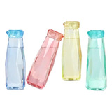 Botella Vidrio De Colores Transparente 500ml Diamond