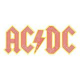 Aplique Strass Termocolante Fast Patch Hotfix Acdc Estampa