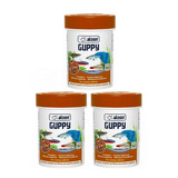 Kit 3 Unidades Alcon Ração Para Peixes Guppy 20g