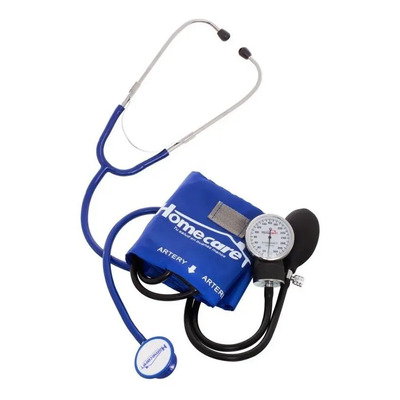 Homecare Kit Baumanómetro Estetoscopio Doble Cara Azul Rey BED2600 | Envío gratis