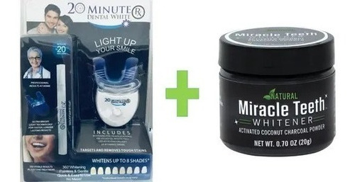 Blanqueador Dental 20 Minutos Luz Ultravioleta+ Carbón Activ