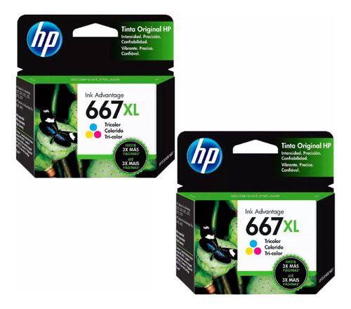 Leve Mais Por Menos !  2x  Hp  667xl Colorido Original !