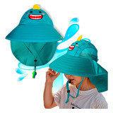 Sombrero Niño Protector Sol Gorro Infantil Ajustable Silbat 