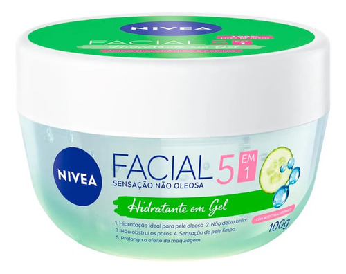  Gel Hidratante Facial Nivea Pote 100g