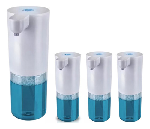 Kit 4 Dispensers Automático Para Sabonete Líquido 350ml