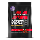 Suplemento En Polvo Muscletech  Performance Series Nitro Tech 100% Whey Gold Proteína Sabor Chocolate En Doypack De 3.63kg