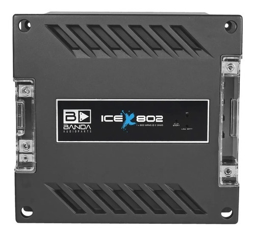 Amplificador Banda Ice 800 W Rms 2 Ohms Modulo Som Digital Cor Cinza