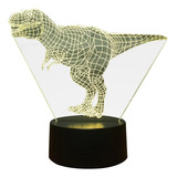 Lámpara Decorativa De Dinosaurio 3d Lámpara De Atmósfera