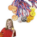 42pzs Medallas Deportivas De Oro/plata/bronce Para Ganadores