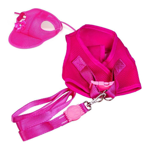 Kit Colete Aerado E Boné Aerado Rosa Gg - Pet