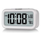 Reloj Despertador Inteligente Peakeep Con Temperatura Interi