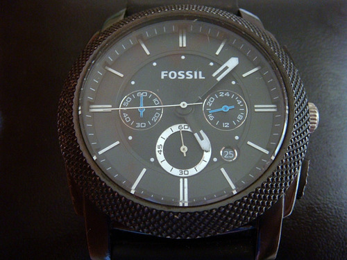 Reloj Fossil Chronometer Fs-4487 Tamaño Big