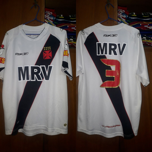 Camisa Do Vasco Da Gama Reebok 2007 De Jogo