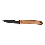 Cuchillo De Bolsillo Plegable Con Borde Liso Hoja De Cobre