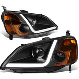 Dna Motoring Hl-lb-hc01-bk-am - Faros Delanteros Led Drl (la