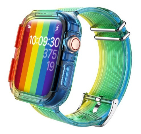 Correa Para Applewatch Silicona Vintage A 38/40/41mm Multico