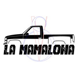 98-97 Camioneta Chevrolet Pick Up, Sticker La Mamalona 